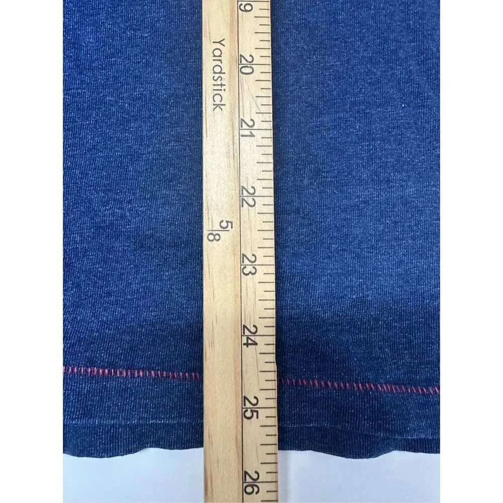 Levi's Strauss & CO Men Crew Neck Blue Shirt Tee Long Sleeve Size M Cotton